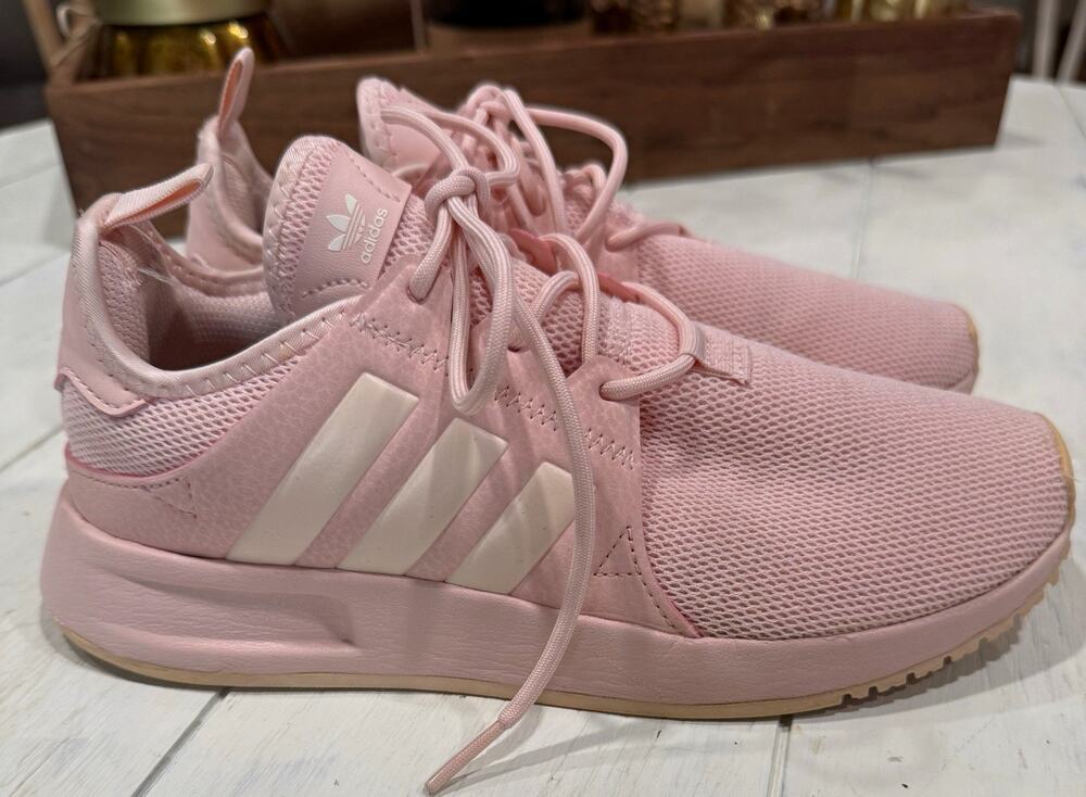 adidas X_PLR Pink Mesh Lace-Up Sneakers Kids 4.5 US 4 UK 36 2/3 EU FV4517